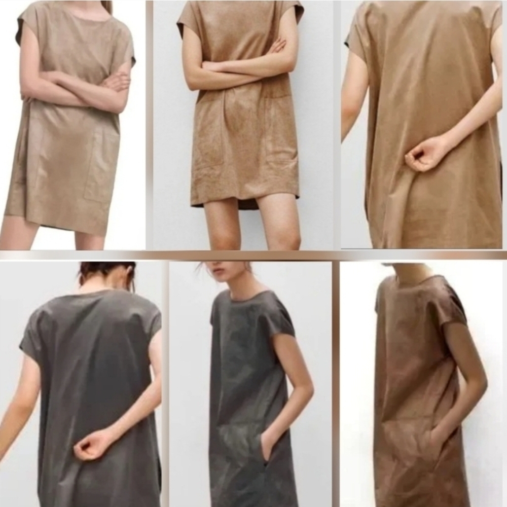 🇨🇦 Aritzia Wilfred Free Camel Nori Dress - Picture 12 of 16